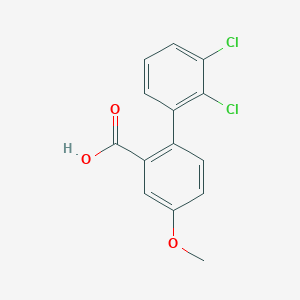 molecular formula C14H10Cl2O3 B6364600 2-(2,3-Dichlorophenyl)-5-methoxybenzoic acid CAS No. 1178359-47-1