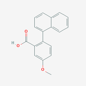 molecular formula C18H14O3 B6364620 5-Methoxy-2-(naphthalen-1-yl)benzoic acid CAS No. 1183693-82-4