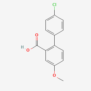 molecular formula C14H11ClO3 B6364623 2-(4-Chlorophenyl)-5-methoxybenzoic acid CAS No. 537713-41-0