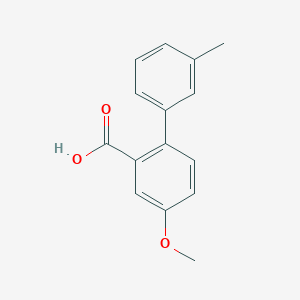 B6364638 5-Methoxy-2-(3-methylphenyl)benzoic acid, 95% CAS No. 1179765-01-5