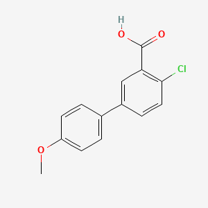B6364704 2-Chloro-5-(4-methoxyphenyl)benzoic acid, 95% CAS No. 1182763-42-3