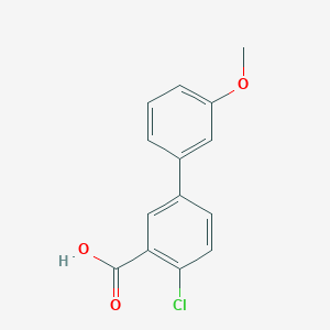 molecular formula C14H11ClO3 B6364708 2-Chloro-5-(3-methoxyphenyl)benzoic acid CAS No. 1179607-85-2