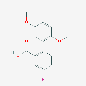 B6364753 2-(2,5-Dimethoxyphenyl)-5-fluorobenzoic acid, 95% CAS No. 1179057-97-6