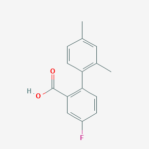 molecular formula C15H13FO2 B6364833 2-(2,4-Dimethylphenyl)-5-fluorobenzoic acid CAS No. 1183281-90-4