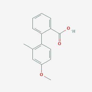 molecular formula C15H14O3 B6364886 2-(4-Methoxy-2-methylphenyl)benzoic acid CAS No. 854236-46-7