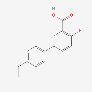 molecular formula C15H13FO2 B6364975 5-(4-Ethylphenyl)-2-fluorobenzoic acid CAS No. 1179020-39-3