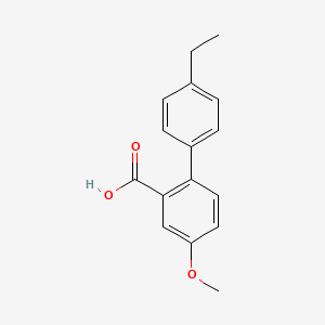 molecular formula C16H16O3 B6364980 2-(4-Ethylphenyl)-5-methoxybenzoic acid CAS No. 1183400-94-3