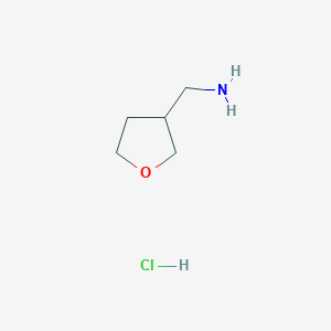 molecular formula C5H12ClNO B063651 (Tetrahydrofuran-3-yl)methanamine hydrochloride CAS No. 184950-35-4