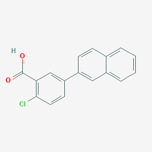 molecular formula C17H11ClO2 B6365187 2-Chloro-5-(naphthalen-2-YL)benzoic acid CAS No. 1261979-74-1