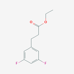 molecular formula C11H12F2O2 B063654 Ethyl 3-(3,5-difluorophenyl)propanoate CAS No. 163978-51-6