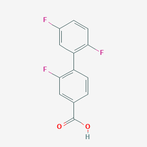 molecular formula C13H7F3O2 B6365460 4-(2,5-Difluorophenyl)-3-fluorobenzoic acid CAS No. 1261950-43-9
