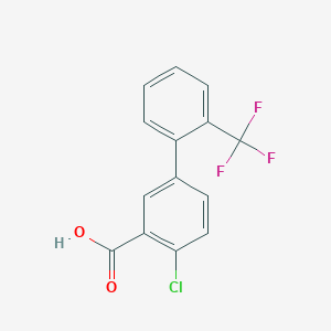 molecular formula C14H8ClF3O2 B6365553 MFCD18321742 CAS No. 1261545-65-6