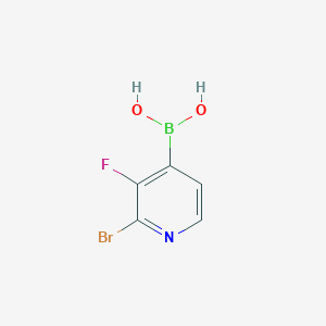 molecular formula C5H4BBrFNO2 B6365619 2-Bromo-3-fluoropyridine-4-boronic acid CAS No. 2096338-76-8