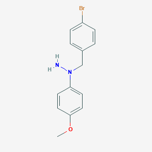 1-(4-Bromobenzyl)-1-(4-methoxyphenyl)hydrazine