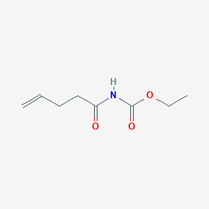molecular formula C8H13NO3 B063658 Ethyl pent-4-enoylcarbamate CAS No. 188193-23-9
