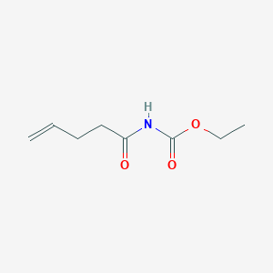 molecular formula C8H13NO3 B063658 Ethyl N-pent-4-enoylcarbamate CAS No. 188193-23-9