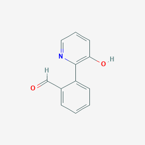 molecular formula C12H9NO2 B6365837 2-(3-Hydroxypyridin-2-yl)benzaldehyde CAS No. 1261988-98-0