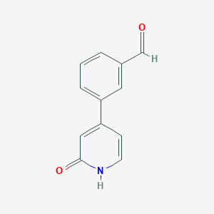 4-(3-Formylphenyl)-2-hydroxypyridine, 95%