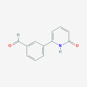 molecular formula C12H9NO2 B6365873 6-(3-Formylphenyl)-2-hydroxypyridine, 95% CAS No. 1111105-36-2