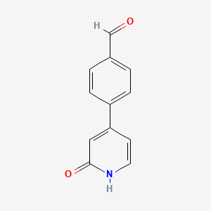 4-(4-Formylphenyl)-2-hydroxypyridine, 95%