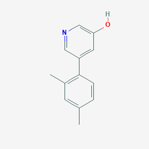 molecular formula C13H13NO B6365955 5-(2,4-Dimethylphenyl)pyridin-3-ol CAS No. 1261940-61-7