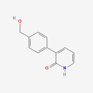 molecular formula C12H11NO2 B6366043 2-Hydroxy-3-(4-hydroxymethylphenyl)pyridine CAS No. 1261907-15-6
