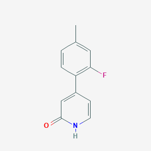 4-(2-Fluoro-4-methylphenyl)-2-hydroxypyridine, 95%