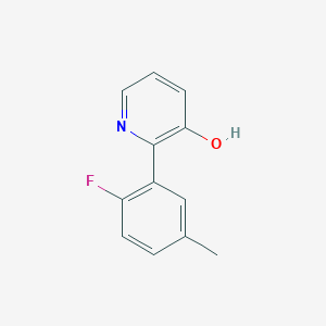 2-(2-Fluoro-5-methylphenyl)-3-hydroxypyridine, 95%