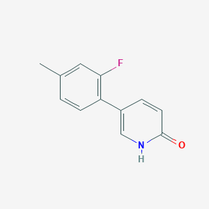 B6366123 5-(2-Fluoro-4-methylphenyl)-2-hydroxypyridine, 95% CAS No. 1111109-68-2