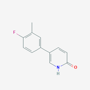 B6366168 5-(4-Fluoro-3-methylphenyl)-2-hydroxypyridine, 95% CAS No. 1111109-19-3