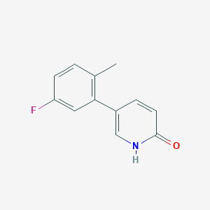 B6366193 5-(5-Fluoro-2-methylphenyl)-2-hydroxypyridine, 95% CAS No. 1111109-58-0
