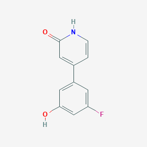 4-(3-Fluoro-5-hydroxyphenyl)-2-hydroxypyridine, 95%