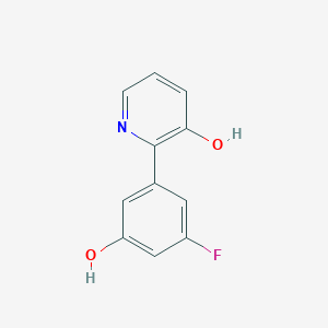 2-(3-Fluoro-5-hydroxyphenyl)-3-hydroxypyridine, 95%