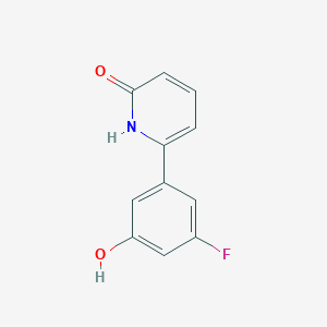 6-(3-Fluoro-5-hydroxyphenyl)-2-hydroxypyridine, 95%