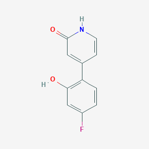 4-(4-Fluoro-2-hydroxyphenyl)-2-hydroxypyridine, 95%