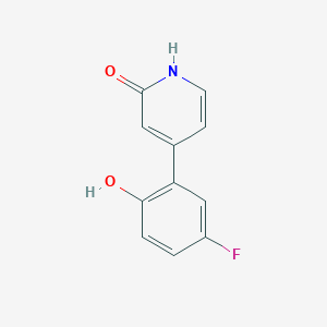 4-(5-Fluoro-2-hydroxyphenyl)-2-hydroxypyridine, 95%