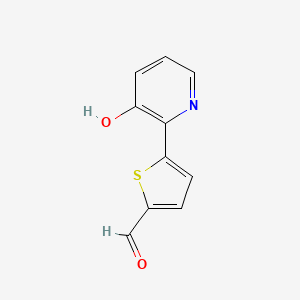2-(5-Formylthiophen-2-yl)-3-hydroxypyridine, 95%