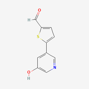 5-(5-Formylthiophen-2-yl)-3-hydroxypyridine, 95%