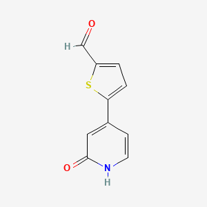 4-(5-Formylthiophen-2-yl)-2-hydroxypyridine, 95%