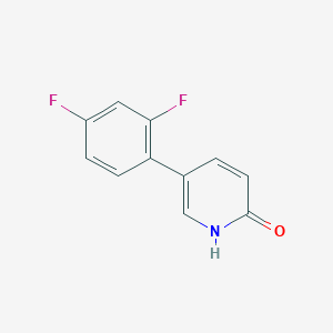 B6366389 5-(2,4-Difluorophenyl)-2-hydroxypyridine, 95% CAS No. 1111109-27-3