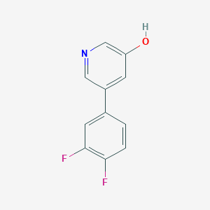 molecular formula C11H7F2NO B6366405 5-(3,4-Difluorophenyl)pyridin-3-ol CAS No. 1261901-49-8