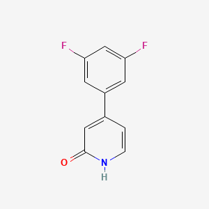 molecular formula C11H7F2NO B6366454 4-(3,5-Difluorophenyl)pyridin-2(1H)-one CAS No. 1261996-21-7