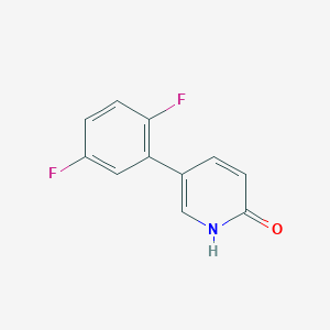 B6366511 5-(2,5-Difluorophenyl)-2-hydroxypyridine, 95% CAS No. 1111110-02-1