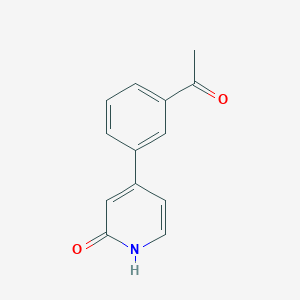 4-(3-Acetylphenyl)-2-hydroxypyridine, 95%