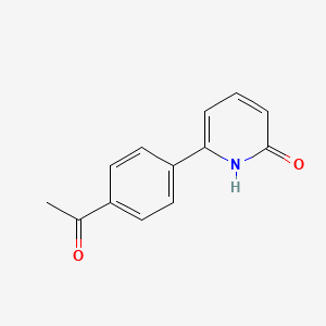 B6366549 6-(4-Acetylphenyl)-2-hydroxypyridine, 95% CAS No. 1111110-80-5