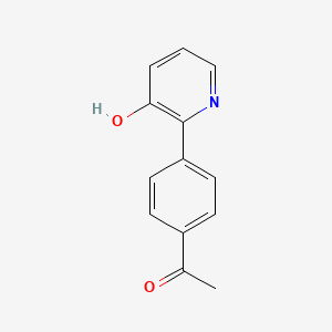 2-(4-Acetylphenyl)-3-hydroxypyridine, 95%
