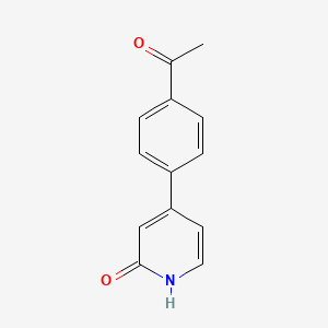 4-(4-Acetylphenyl)-2-hydroxypyridine, 95%