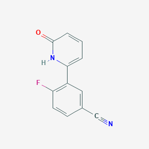 6-(5-Cyano-2-fluorophenyl)-2-hydroxypyridine, 95%