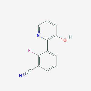 2-(3-Cyano-2-fluorophenyl)-3-hydroxypyridine, 95%
