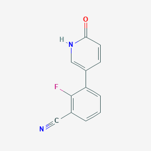 molecular formula C12H7FN2O B6366636 MFCD18312114 CAS No. 1261908-16-0